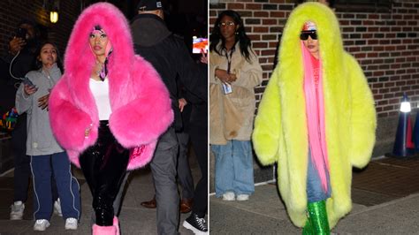 nicki minaj neon fur.